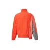 Casaco desportivo casual masculino Converse x Feng Chen Wang com costuras cruzadas e cores contrastantes, cor laranja