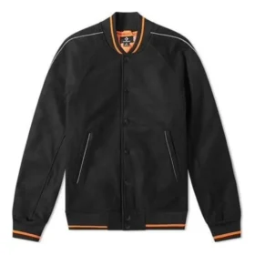 Casaco Insulado Varsity Converse x Vince Staples Tamanhos Asiáticos “Black Orange” Casaco Insulado Varsity Converse x Vince Staples Tamanhos Asiáticos “Black Orange”