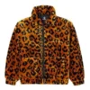 Casaco largo com padrão leopardo retro, estilo para casal, tamanhos asiáticos, “Castanho”
