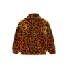 Casaco largo com padrão leopardo retro, estilo para casal, tamanhos asiáticos, “Castanho”