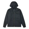 Casaco preto acolchoado com capuz e mangas compridas Converse Casual Sports Cargo para homem