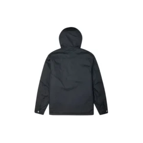 Casaco preto acolchoado com capuz e mangas compridas Converse Casual Sports Cargo para homem Casaco preto acolchoado com capuz e mangas compridas Converse Casual Sports Cargo para homem