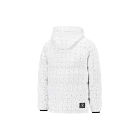 Casaco Puffer com Enchimento de Penas AOP Tamanhos Asiáticos “Branco” Casaco Puffer com Enchimento de Penas AOP Tamanhos Asiáticos “Branco”