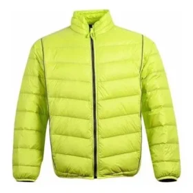Casaco Puffer Leve com Gola Alta Tamanhos Asiáticos “Verde Fluorescente” Casaco Puffer Leve com Gola Alta Tamanhos Asiáticos “Verde Fluorescente”