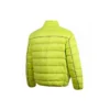 Casaco Puffer Leve com Gola Alta Tamanhos Asiáticos “Verde Fluorescente”