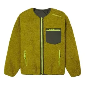 Casaco reversível em velo polar com logótipo Stay Warm Verde Casaco reversível em velo polar com logótipo Stay Warm Verde