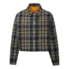 Casaco reversível estilo camisa Tamanhos asiáticos “Preto Cinza”
