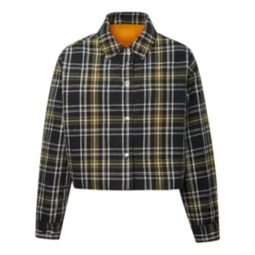 Casaco reversível estilo camisa Tamanhos asiáticos “Preto Cinza”