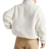 Casaco Sherpa Reversível com Fecho Completo Tamanhos Asiáticos “Egret Black”