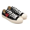 CDG x Converse Chuck Taylor All Star Multi Heart Preto “Branco Vermelho”