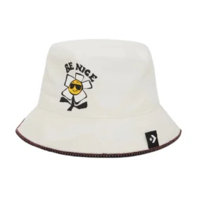 Chapéu de pescador Be Nice em chambray “Egret”
