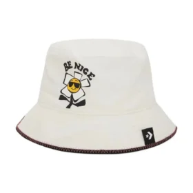 Chapéu de pescador Be Nice em chambray “Egret”