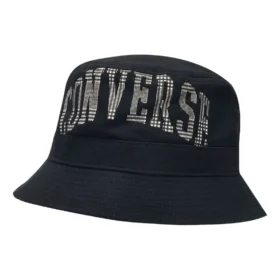 Chapéu de pescador com logótipo xadrez grande “Black”