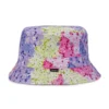 Chapéu de pescador reversível IWD “Azul Roxo Rosa Amarelo”
