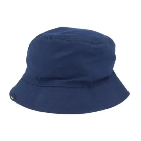Chapéu de pescador xadrez com patch reversível “Azul”