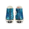 Chuck 1970s com padrão animal “Azul Branco”