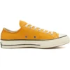 Chuck 1970s em couro com cores sazonais “Amarelo Branco”