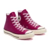 Chuck 1970s em couro com cores sazonais “Rosa Vermelho Branco”