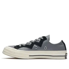 Chuck 1970s Leather Low Top Cinza Preto