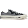 Chuck 1970s Leather Low Top Cinza Preto