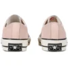 Chuck 1970s Retro Low Tops Sapatos Casuais de Skate Unissexo Rosa