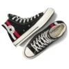 Chuck 70 Archival Stripes “Preto Branco Vermelho”