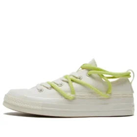Chuck 70 Double Cadarços “Branco Verde”