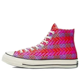 Chuck 70 Hi “Culture Weave – Vermelho Rosa”