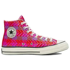 Chuck 70 Hi “Culture Weave – Vermelho Rosa”