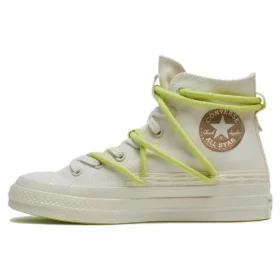 Chuck 70 High Cadarços Duplos “White Green”