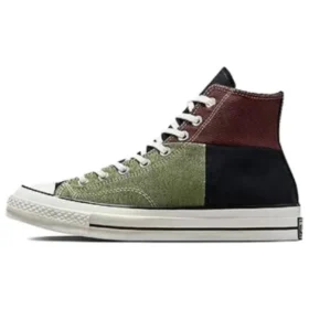 Chuck 70 High “Crafted Patchwork – Verde Trolled/Castanho Terra Eterna”
