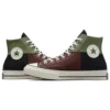 Chuck 70 High “Crafted Patchwork – Verde Trolled/Castanho Terra Eterna”