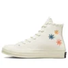 Chuck 70 High “Embroidered Floral – Egret”