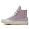 Chuck 70 High “Estampado Floral Bordado – Ametista Clara”