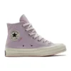 Chuck 70 High “Estampado Floral Bordado – Ametista Clara”