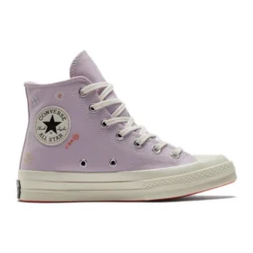 Chuck 70 High “Estampado Floral Bordado – Ametista Clara”