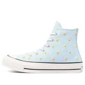 Chuck 70 High “Estampado Floral Bordado – Azul Chambray”