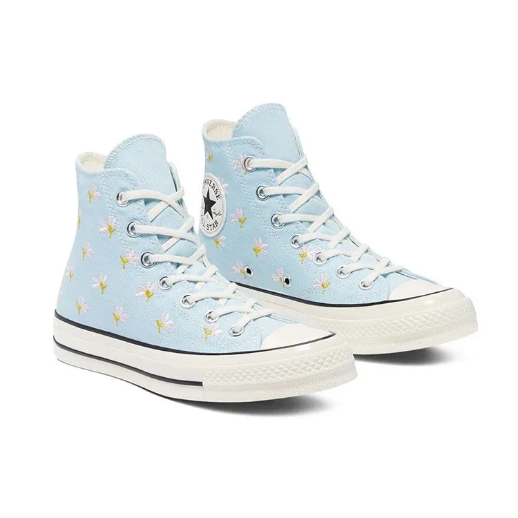 Chuck 70 High “Estampado Floral Bordado – Azul Chambray” Chuck 70 High “Estampado Floral Bordado – Azul Chambray”