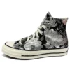 Chuck 70 High “Vintage Floral – Preto Prateado”