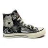 Chuck 70 High “Vintage Floral – Preto Prateado”