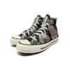 Chuck 70 High “Vintage Floral – Preto Prateado”