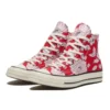 Chuck 70 High “Vintage Floral – Vermelho Universidade”