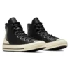 Chuck 70 Leather High “Black Egret”