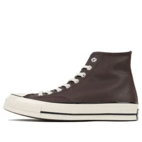 Chuck 70 Leather High “Colorblock – Castanho Escuro”