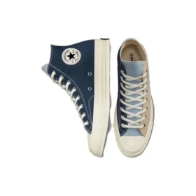 Chuck 70s Tri-Panel High “Bege, Azul-marinho, Branco”