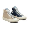 Chuck 70s Tri-Panel High “Bege, Azul-marinho, Branco”