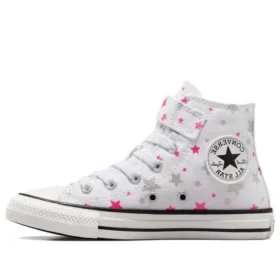 Chuck Taylor All Star 1V High Top “Branco Rosa Prateado”