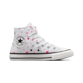 Chuck Taylor All Star 1V High Top “Branco Rosa Prateado”