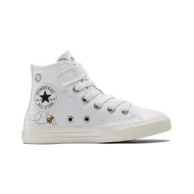 Chuck Taylor All Star 1V K “Branco Preto”