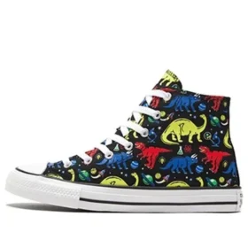 Chuck Taylor All Star Big Dinosaur Preto Multicolorido